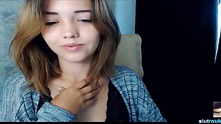 Lillebitte Teenager Sexy Røv Camshow